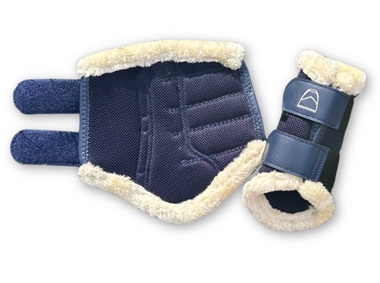 Navy Ocala Mesh Boots