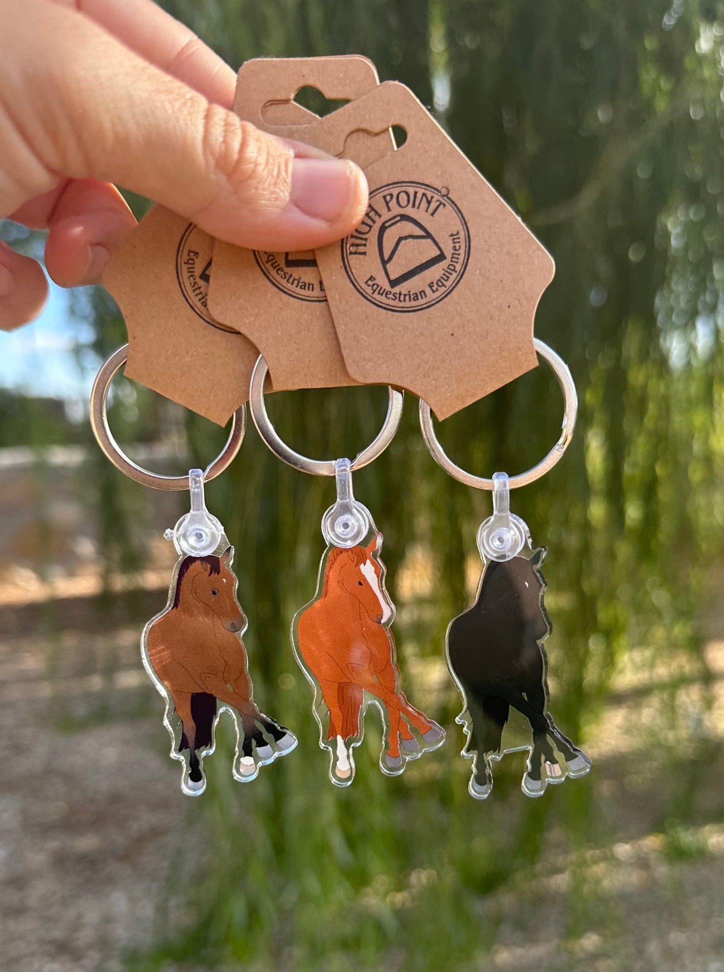Dressage Horse Keychain
