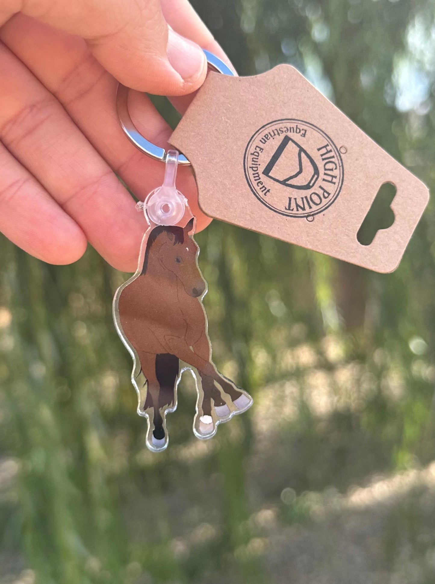 Dressage Horse Keychain