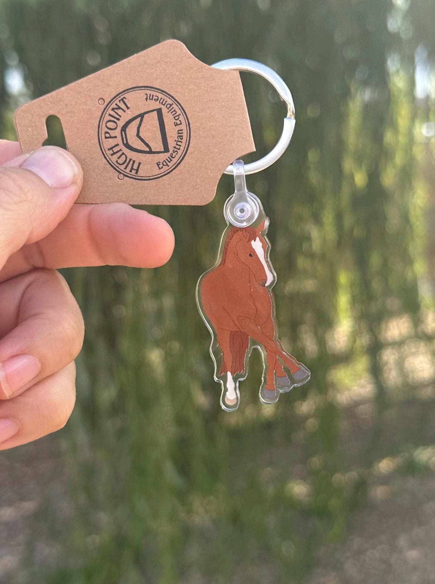 Dressage Horse Keychain