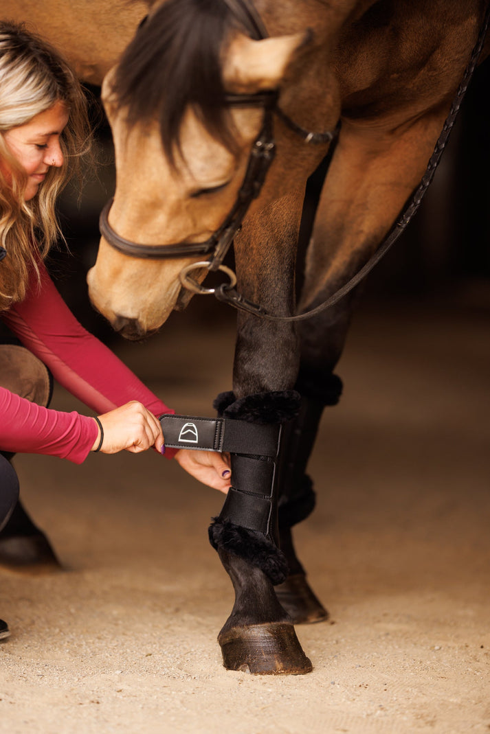 Black Ocala Mesh Boots: Set of Four