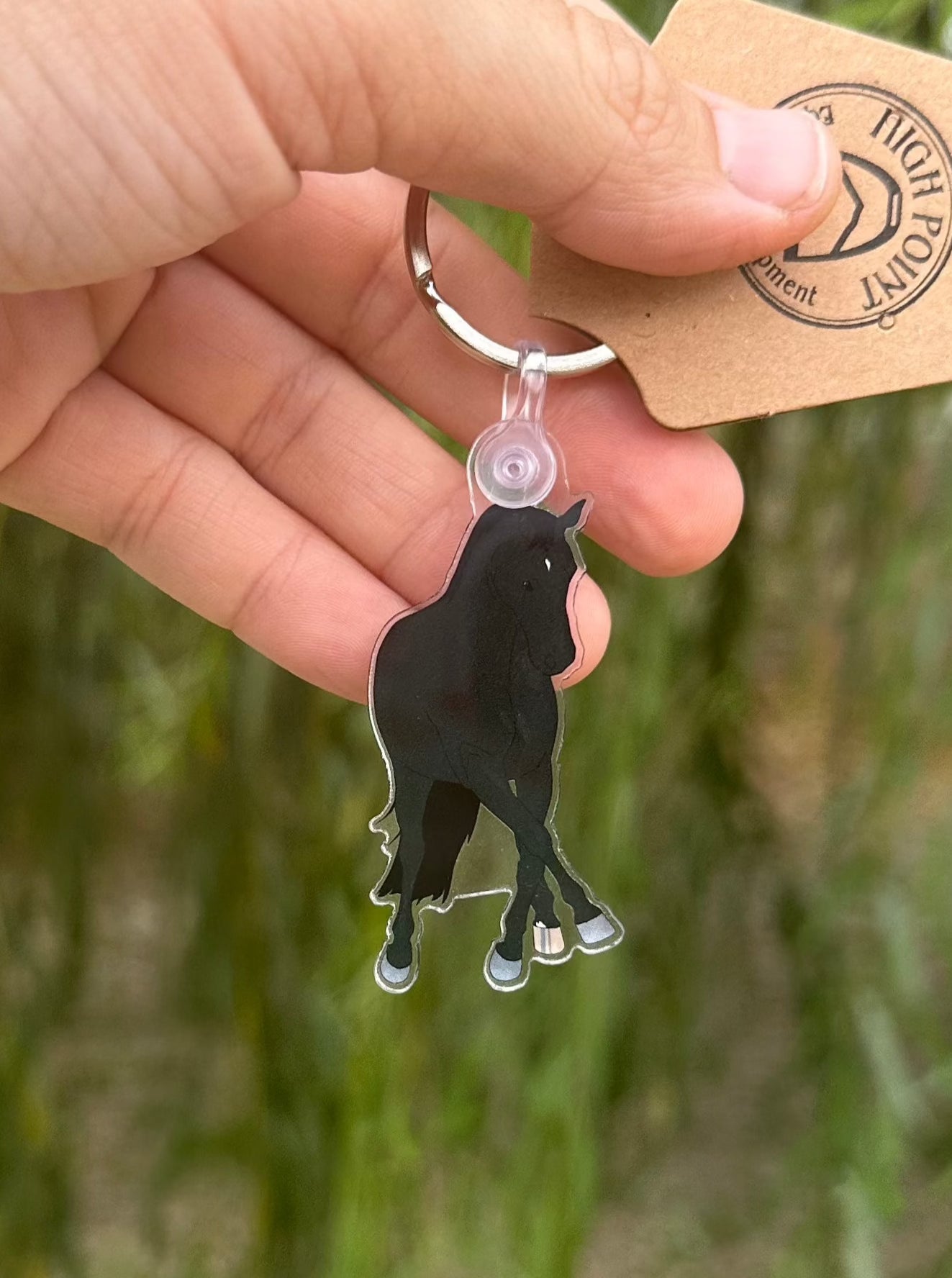 Dressage Horse Keychain
