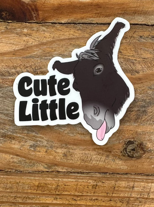 Cute Little Donkey Sticker