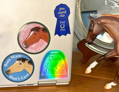 equestrian dressage eventer horse girl stickers