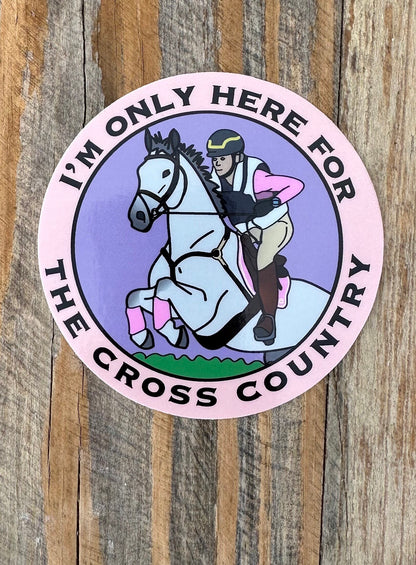 Cross Country Jumping Sticker